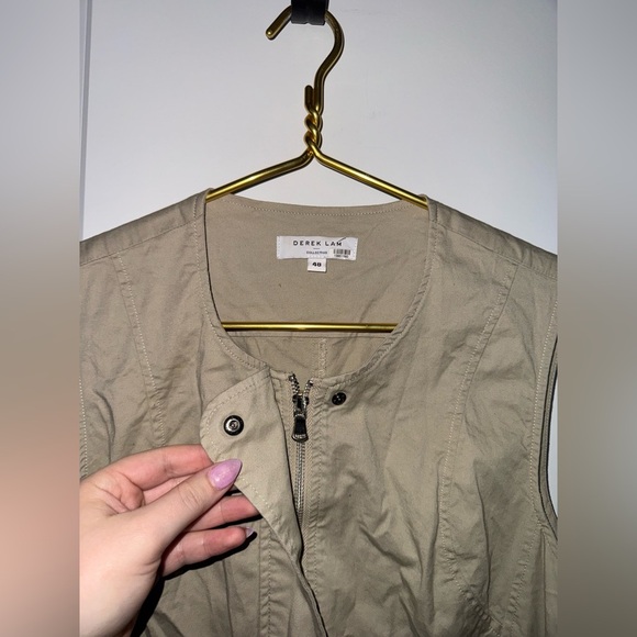 Derek Lam Collective Zip Up Sleeveless Trench Dress - Picture 6 of 10